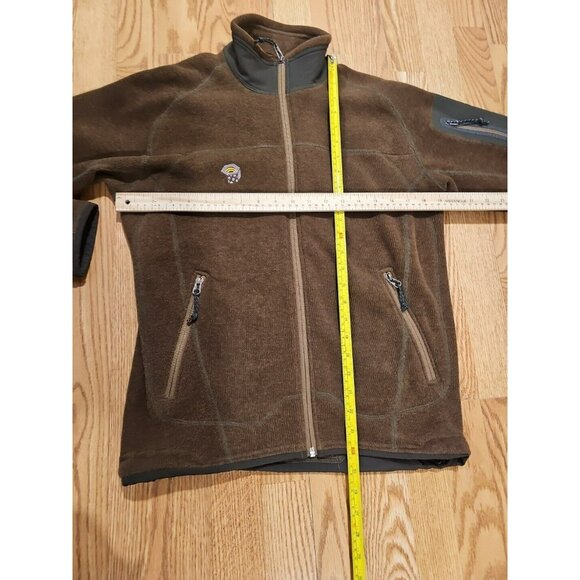 Mountain Hard Wear Fleece Jacket Men's Small Brown Zip up Soft Warm - Picture 3 of 9